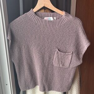 Free People Freya Sweater Top- Mauve